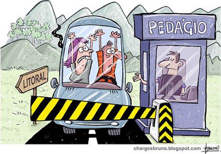 pedágio desenho