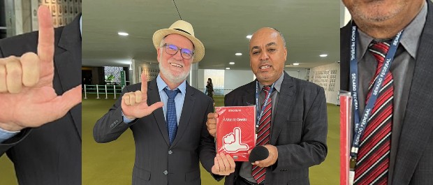 Mário Milani já está em Brasília para o lançamento de sua obra “A Voz do Gesto”. Nosso parceiro, o jornalista Carlos Nascimento conversou com Milani. Acompanhe…